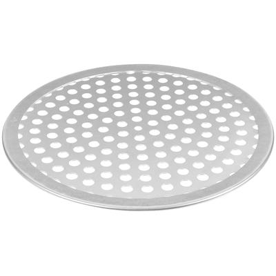 Recipiente de red antiadherente para hornear, bandeja para pizza, bandeja para hornear de aleación de aluminio redonda