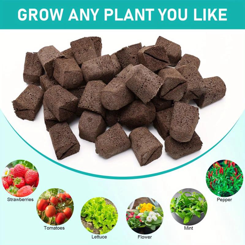 AeroGarden Compatible Cuttage Growth Stones Hydroponic Planting Medium Seedling Planting Box Supplement for Garden Care