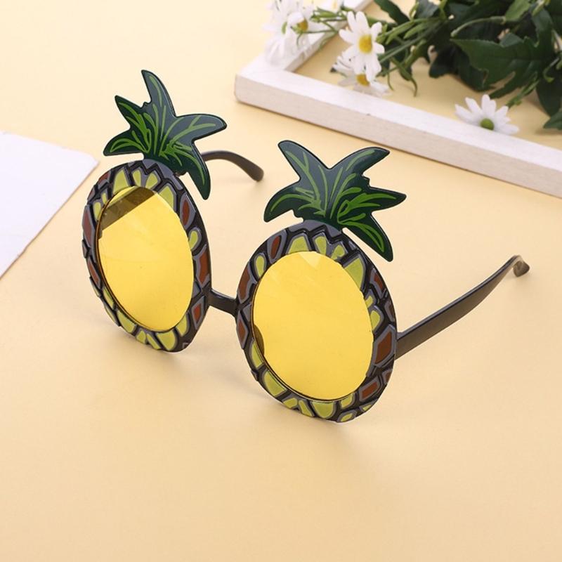 Pineapple Frame Party SunGlasses Protective PC Lens Eye Glasses For Vacation Outfit Music Festival Photography Eyewear
