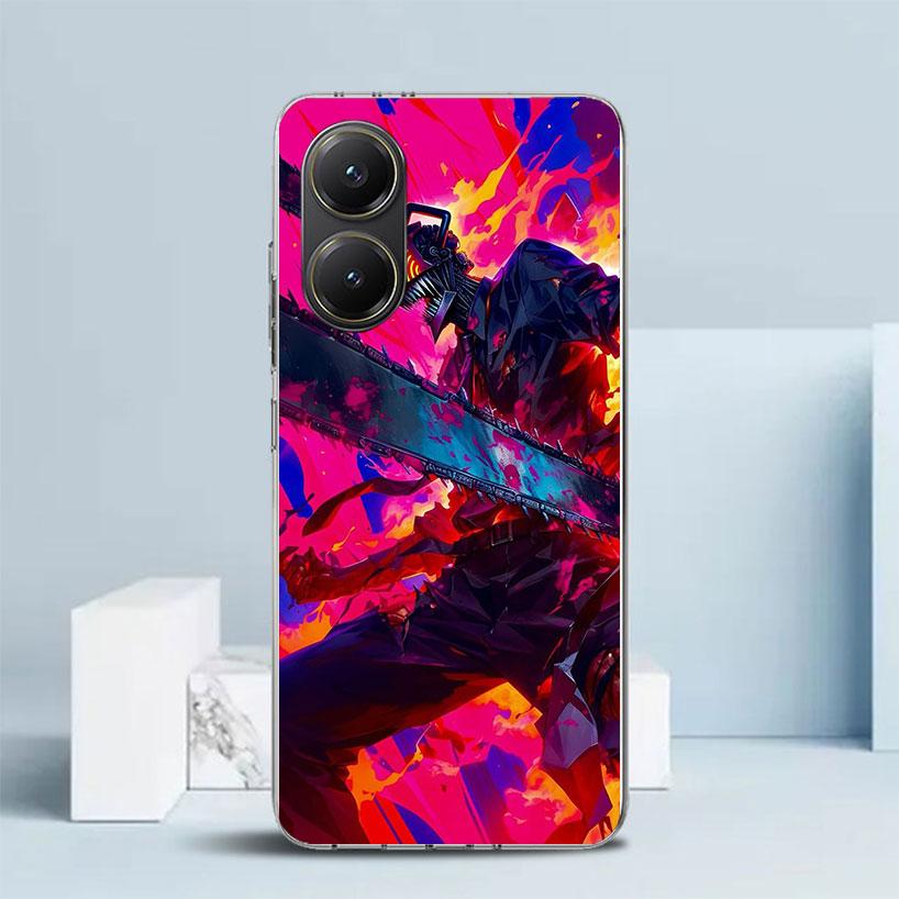 C-Chainsaw Mans Denji Phone Case For Xiaomi Poco F7 Ultra X5 X6 X7 Pro M7 Redmi 15C 15 13C 13 12C 12 10C 10 10A 9 9C 9A 9T Cover