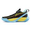 LiNing Sonic 10 V2 Comfortable Performance Low Top Kids Basketball Shoes Kids Basketball Shoes Black Yellow Blue ABPS033-6