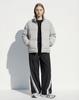 Apostrophe Comma Bottom Point Matte Puffer Short Padded Jacket_Gray