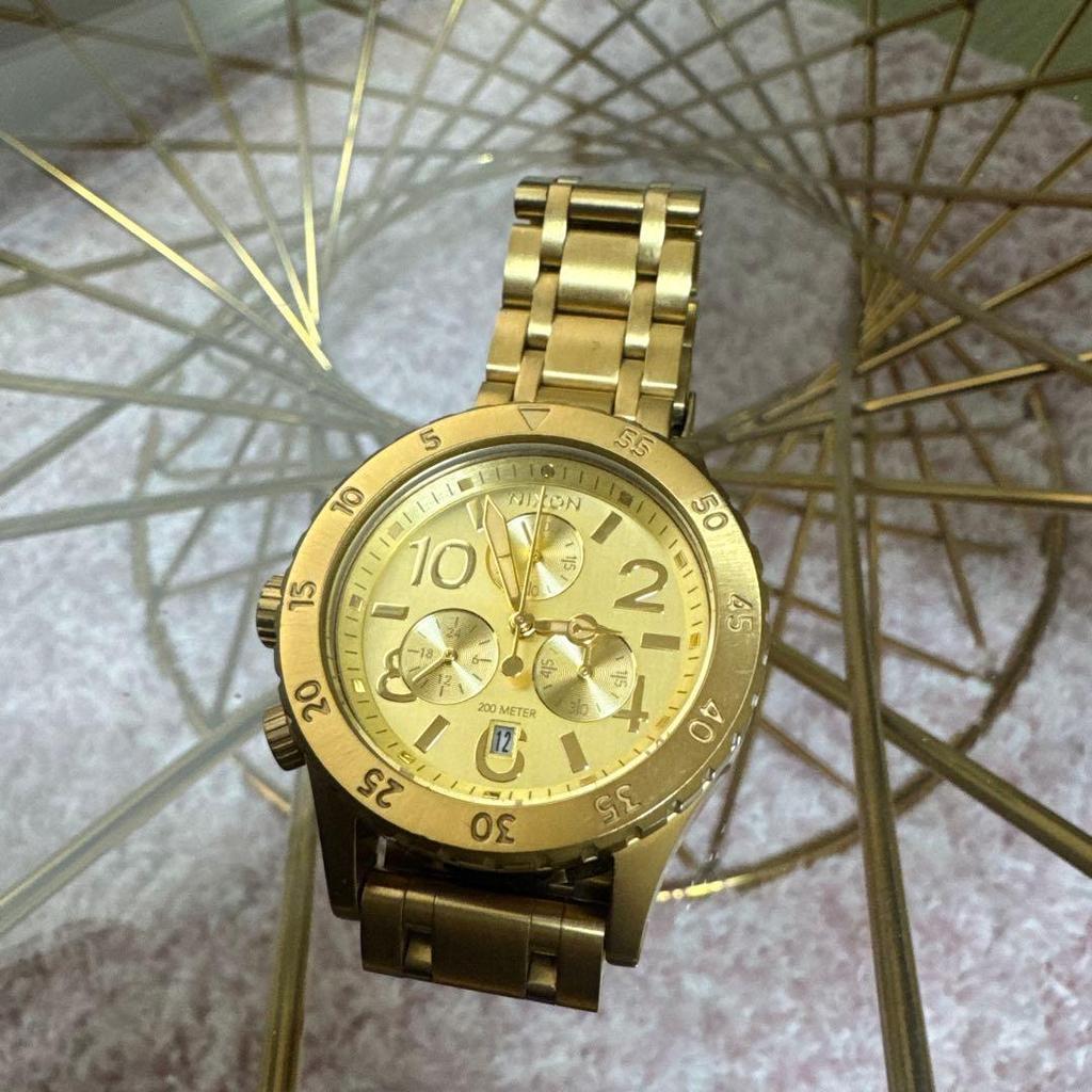 Used NIXON Watch Men's THE 38-20 A486-502 All Gold