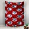 Wall Tapestry - FC Bayern Munchen Repeating Badge Pattern Red Football Club for Gift to Fans