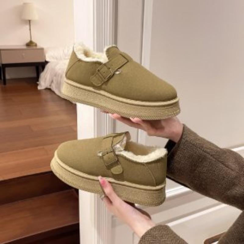 Women's Cotton Shoes Autumn and Winter New Velvet Thickened Outer Wear Versatile Thick-soled Warm Women's Shoes