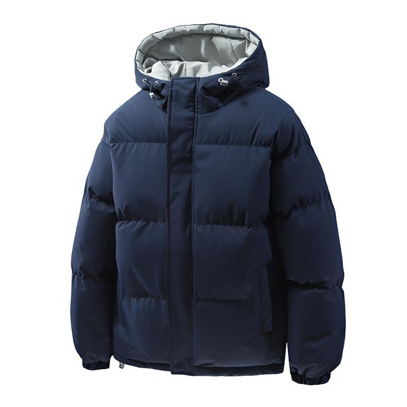 New couple padded clothes loose thickened padded clothes men and women warm casual versatile hooded jacket padded jacket