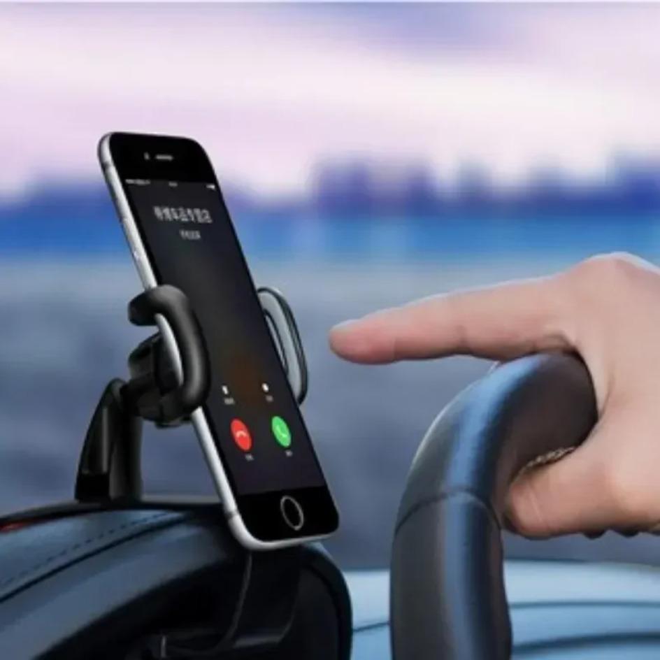 Universal Dashboard Car Clip Mount GPS Bracket Car Mobile Phone Support In Car For iPhone Xiaomi Samsung Car Phone Holder Stand