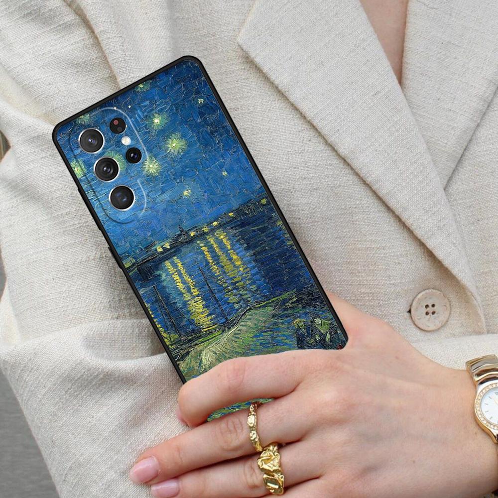 Van Gogh Oil Painting Cell Phone Case for Samsung Galaxy S26 Ultra S25 S24 S23 S22 S21 S20 Note10 Cover