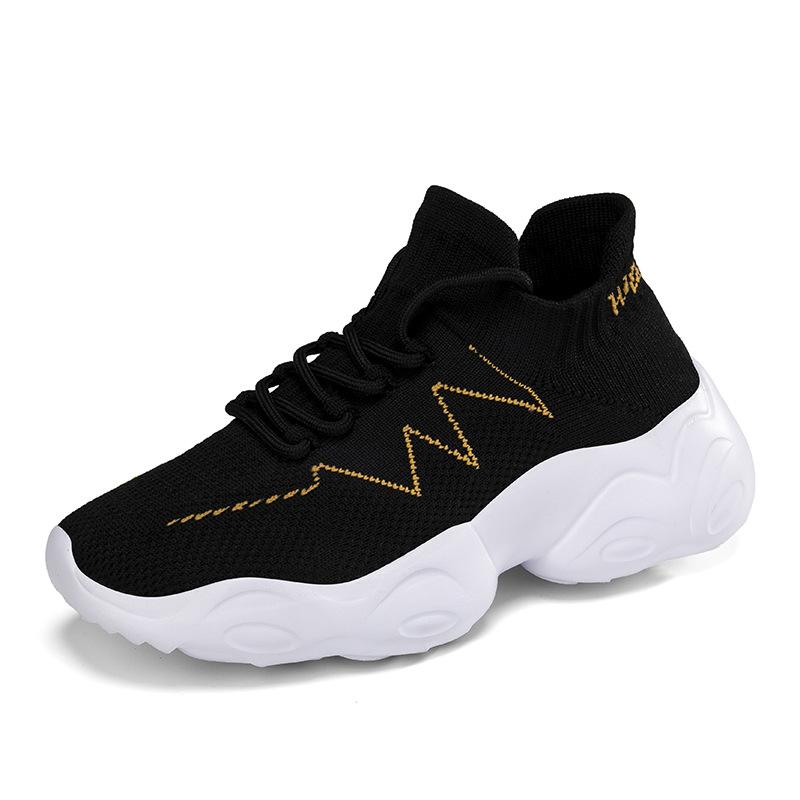 2025 summer new dad shoes socks shoes casual sports shoes breathable heightening socks shoes large size 35-47