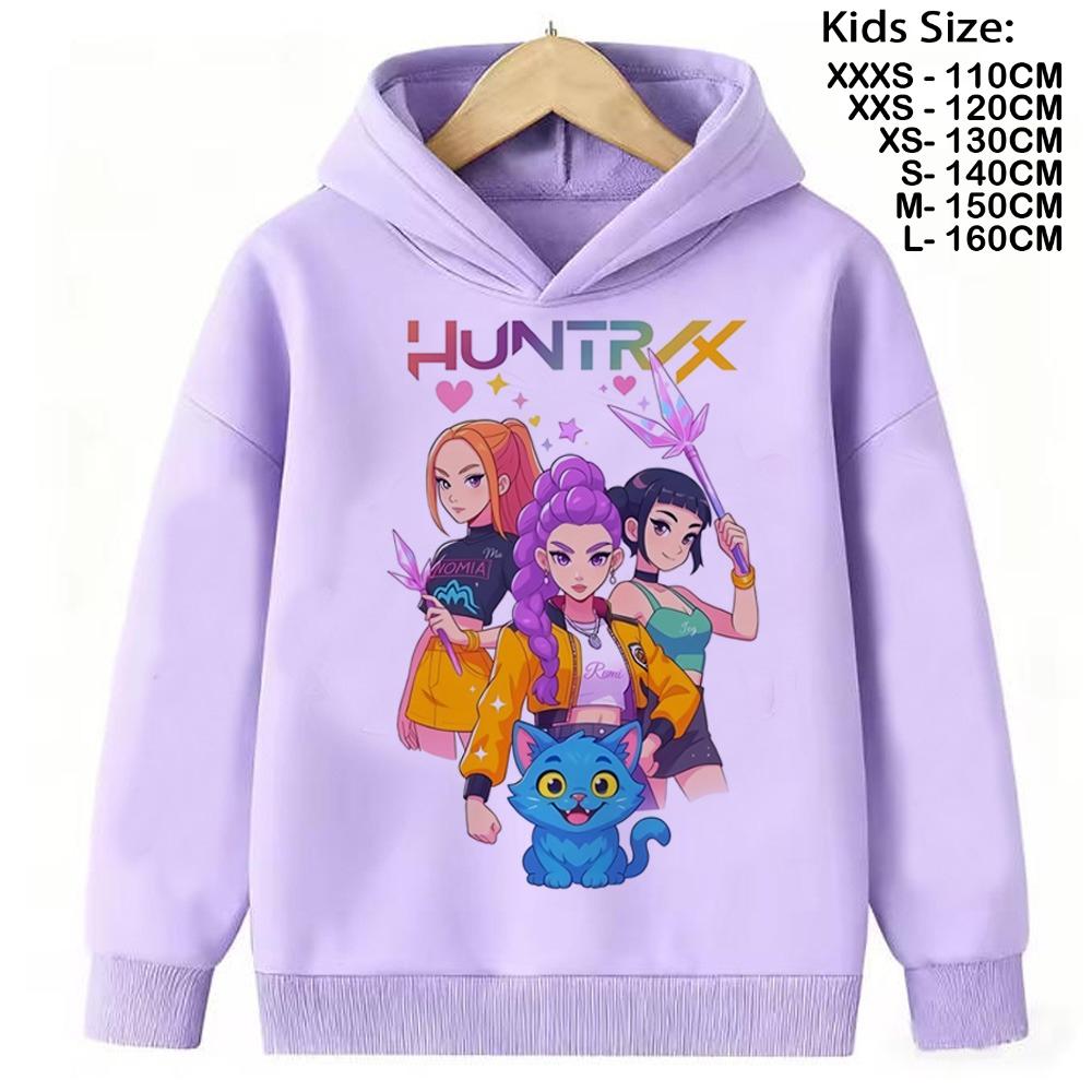 KPop Demon Hunters Hoodies Baby Girl Boy Clothes Fashion Casual Hooded Sweatshirts K-Pop Demon Hunters Pullover Kids