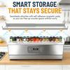 Extendable Steel Over The Stove Shelf Magnetic Stove Top Storage Shelf Heavy Duty Back of Stove Spice Organizer Rack