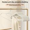10pcs Velvet Clothes Hangers Thickened Non Slip No Trace Hanger For Home Closet Storage Dry Wet Use Clothes Rack