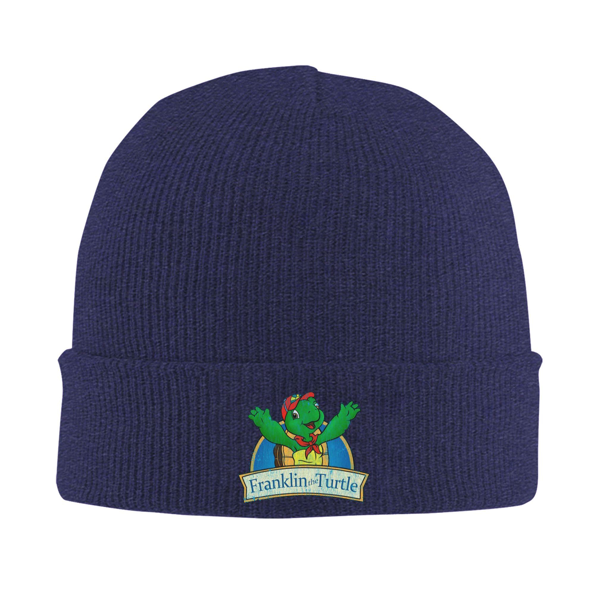 

Vintage Franklin the turtle Warm Knitted Cap Winter Knit Bonnet Hat Skullies Beanies Hip Hop Caps for Unisex One Size