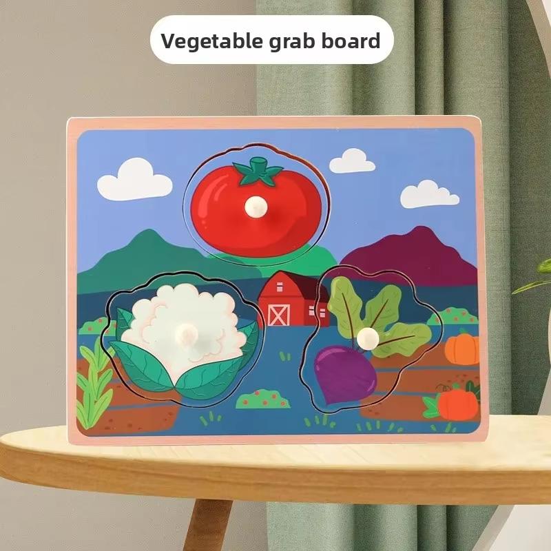 Ungiftiges Montessori Formsortierspielzeug Farbzuordnungs-Puzzlebrett Pädagogisches Holzspielzeug für Kleinkinder Frühes Lernen