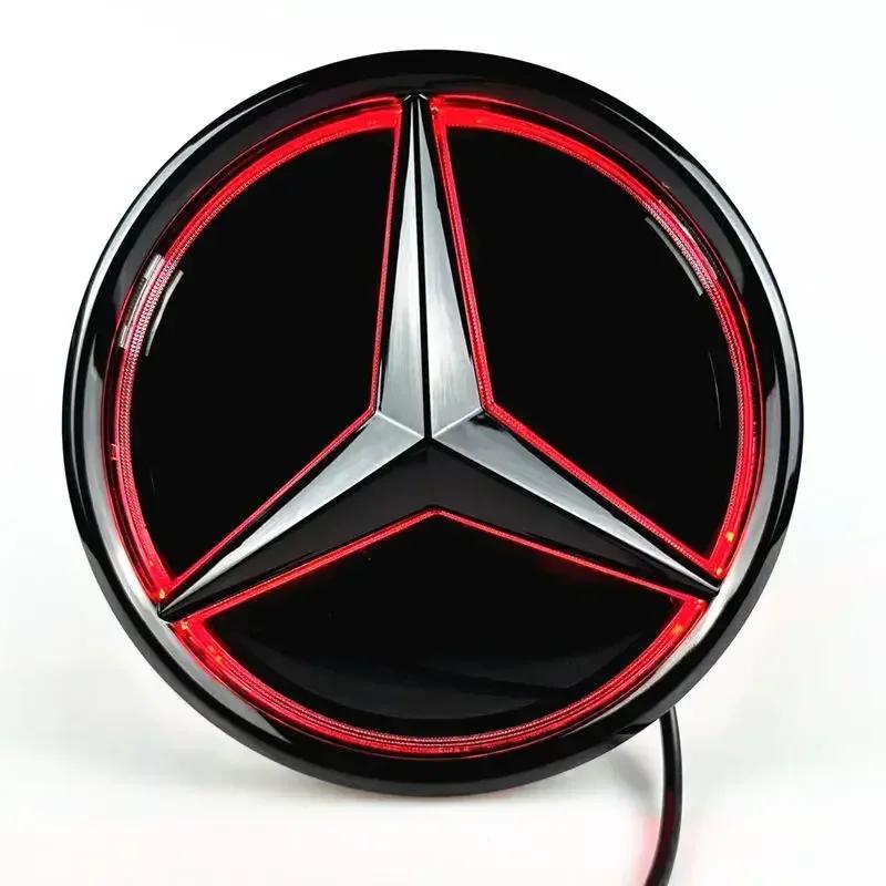 Car Front Grill Logo Light LED Badge Sticker Luminous Decorative Light For Mercedes Benz Amg A B C GLK GLE W205 W204 W213 W2531
