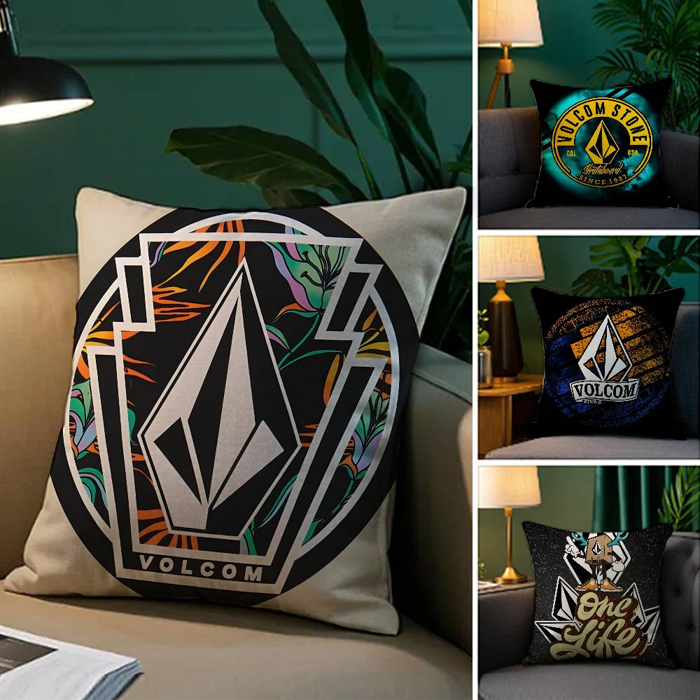 Extremsportarten Stein Volcom-V Kissenbezug Seidig elegant Komfort Sofa Bett Unsichtbarer Reißverschluss Strandkissenbezug