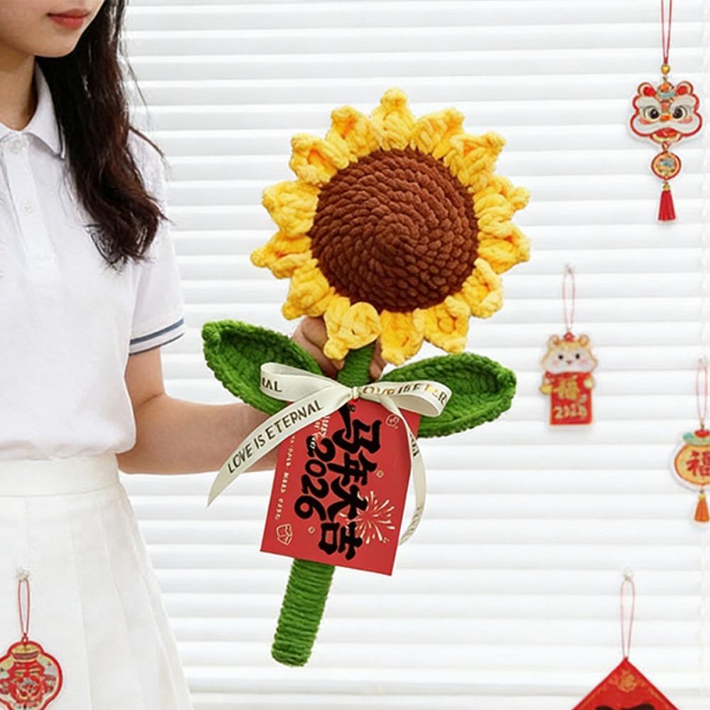 

Handmade Knitting Artificial Flowers Creative Crochet Crochet Artificial Rose Valentine s Day Style 8