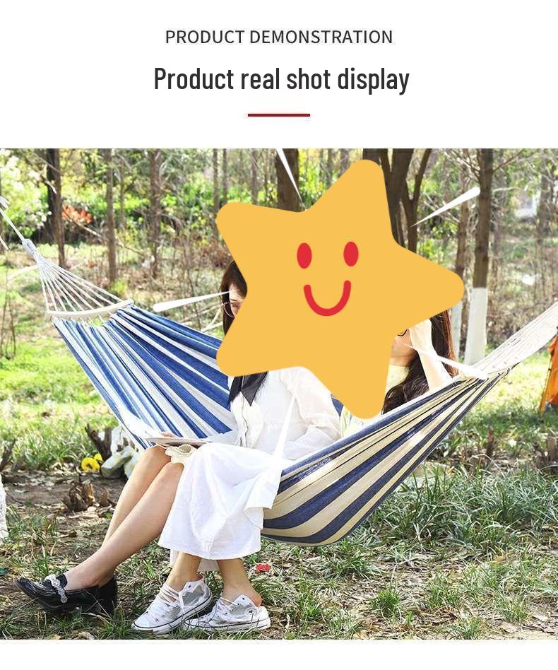 Outdoor Wind Hammock: Summer Swing, Indoor/Outdoor Tassel Hanging Net, Picnic & Camping Set