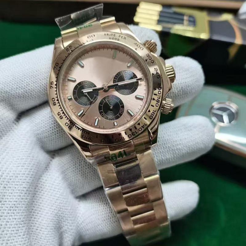 Мужские автоматические механические часы Rolex Daytona, 40 мм, золото/сталь