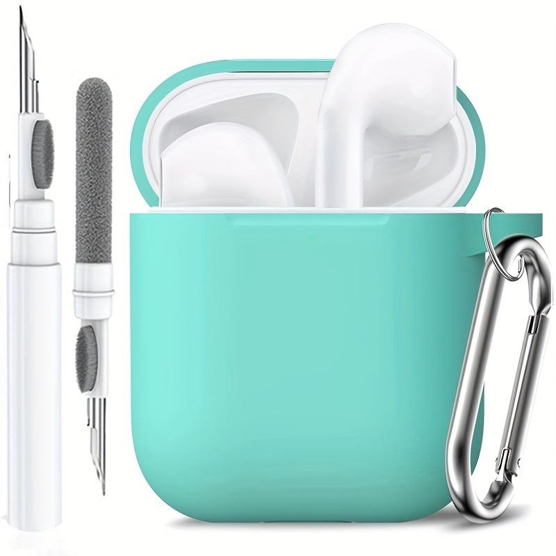 Applicable AirPods 1 /1 generation earphone cover Apple airPods solid color one-piece silicone Bluetooth earphone protective case