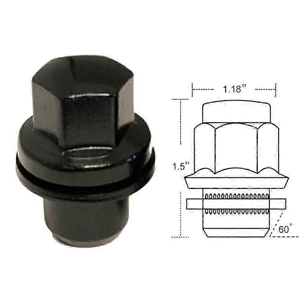 20X Black M14X1.5 Lug Nuts for  Range Rover Sport HSE LR2 LR3 LR4 Wheels