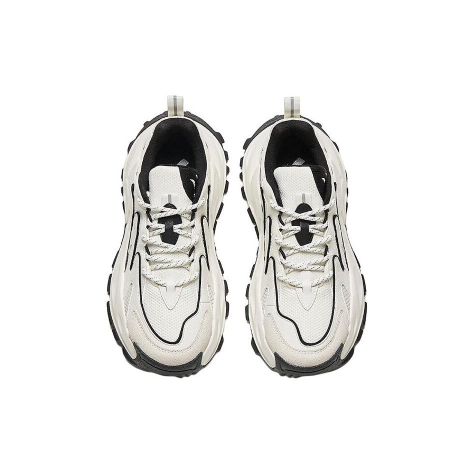 New Anta Hot Anti Slip Wear Resistant Low Top Chunky Sneakers Women's Black White 922348886-7