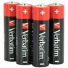 Verbatim Alkaline Battery Aa Lr6 4Pcs Foil 49501