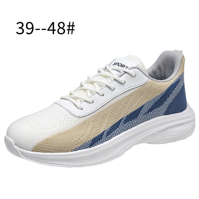 

Autumn men s shoes sports shoes men s mesh shoes breathable cold sticky shoes breathable large size fly-woven men s sports shoes 48 бежевый