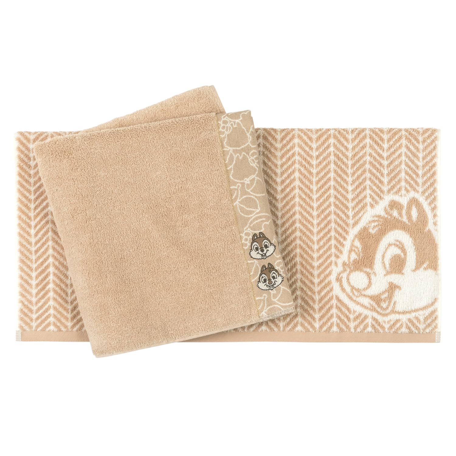 

Towel Laboratory Chip Dale Bath Set of Low Japan Technology [Disney Characters] #023 & Towels, 2, Fluffy, Fast-Absorbent, 100% Cotton, Shedding, Gift,