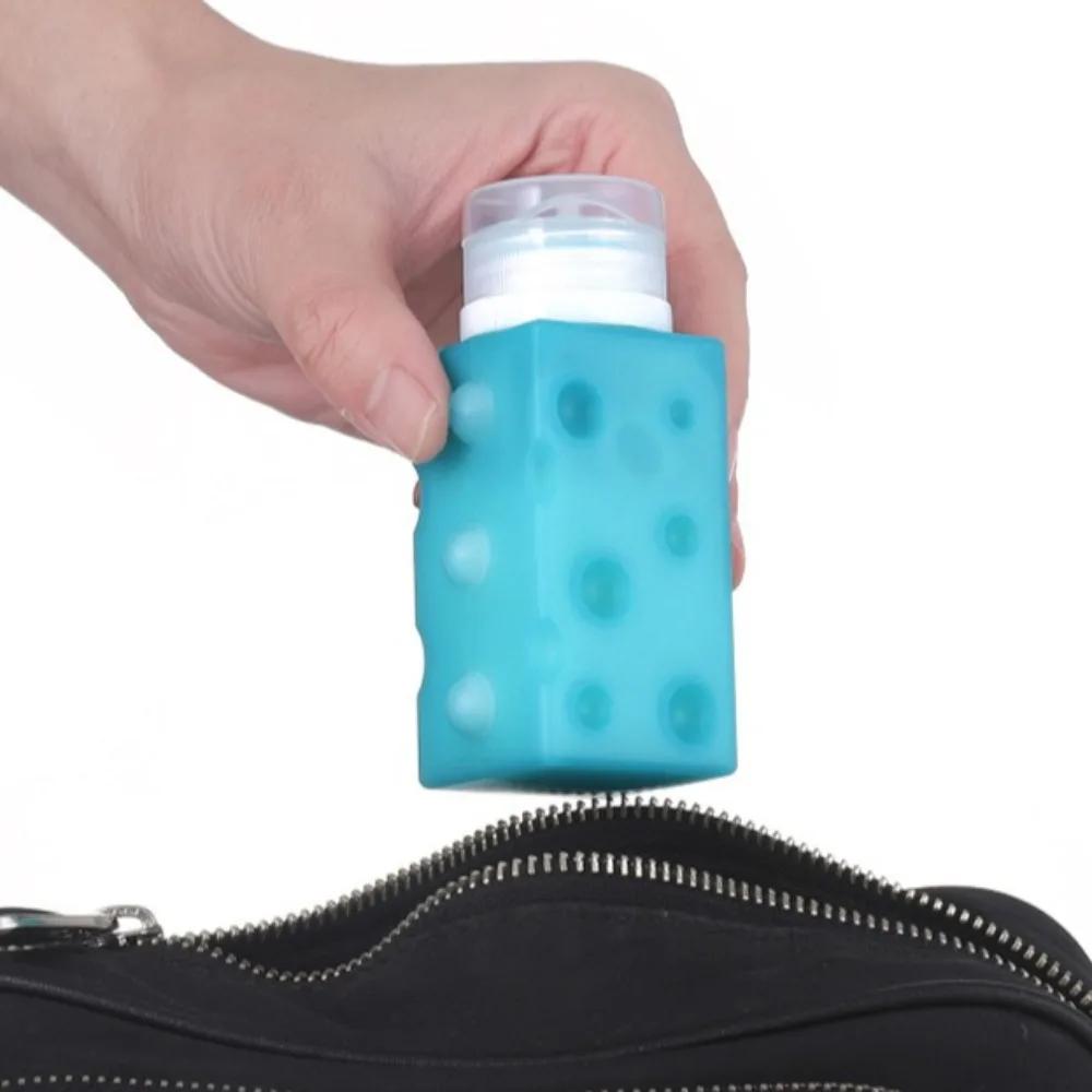 90ML Refillable Silicone Bottles Soft Leak Proof Shampoo Lotion Containers Cosmetic Travel Bottles Eco Storage Bottles