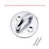 2Pcs Eye Pad Plate Stainless Steel Round U-Shaped Hanging Hooks with Screws Hardware Suspension Training Straps