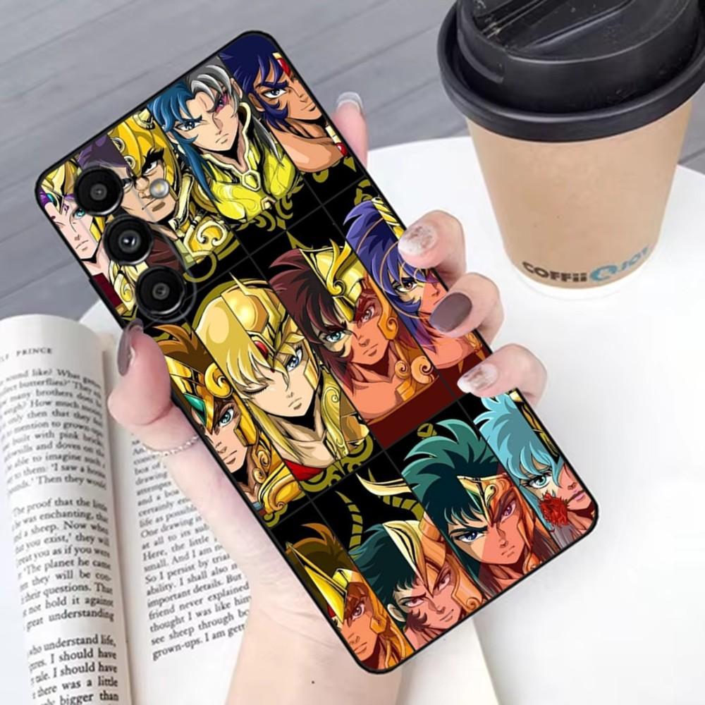 S-Saint S-Seiya Phone Case For Samsung S 25,24,21,22,23,30,20,Ultra,Plus,Fe,Lite,Note,10,9,5G Black Soft