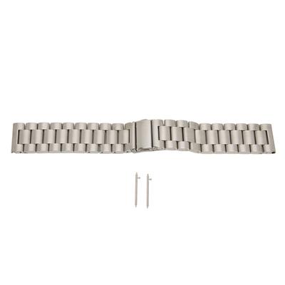 Pulseira de Aço Universal de 22mm para Huawei GT 3 Pulseira de Aço da Moda Acessório Prata