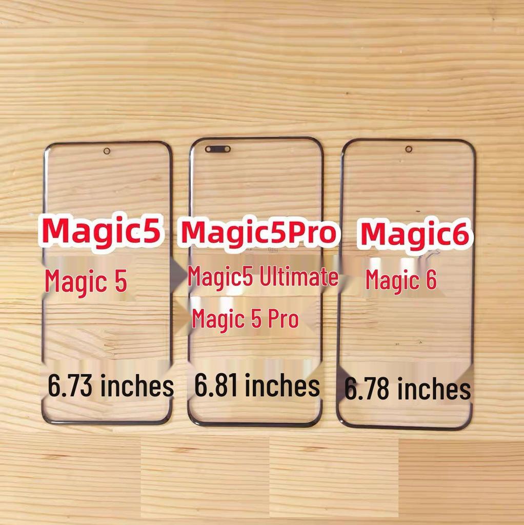 Magic4, Magic3 Pro, and 5 Pro Phone Outer Screen; Play4T Pro, 6T, 7T Original Screen Glass