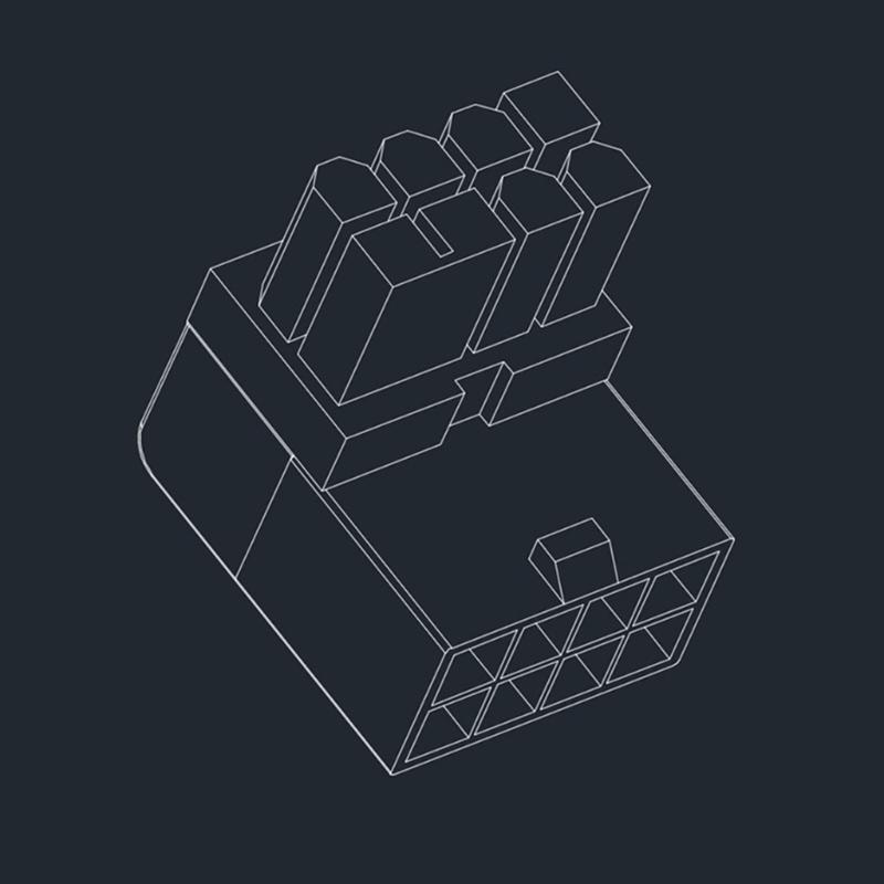 Złącza zasilania GPU VGA PCIe 8-pinowe pod kątem 90 stopni Adaptery Płyta do karty graficznej komputera stacjonarnego Adaptery GPU