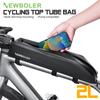 NEWBOLER 2L Borsa per Tubo Anteriore Telaio Bicicletta Sacca da Packing per Bicicletta Borsa Attrezzi Bici MTB Bici da Strada Borsa per Tubo Superiore Bicicletta Accessori Bicicletta