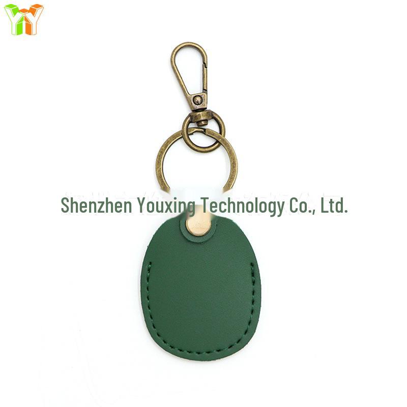 Available AirTag Leather Protective Case with Keychain and Access Card Holder