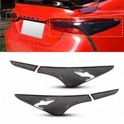 Fit Camry 2018 Toyota -  Black ABS Rear Tail Light Lamp Trim Cover