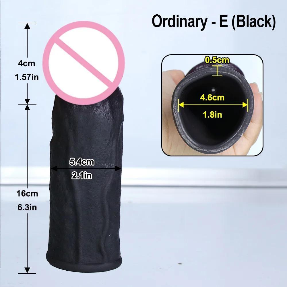 Men Penis Extender Sleeve Realistic Condom Delay Ejaculation Sex Toy for Men Adult Erotic Goods