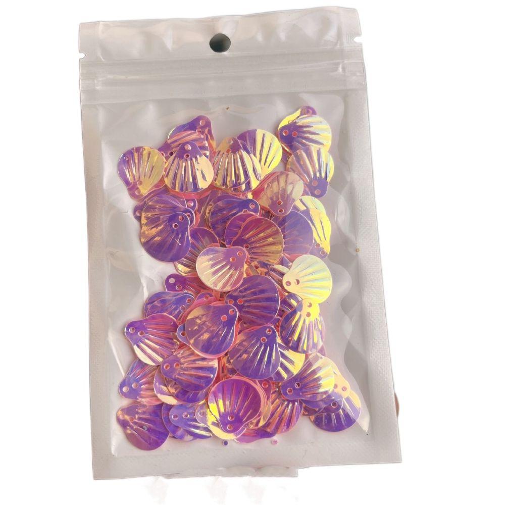 Shell Shape Mermaid Flake Glitter Auroral coloration Shell Sequins DIY Tools Nail Art Decor  Women