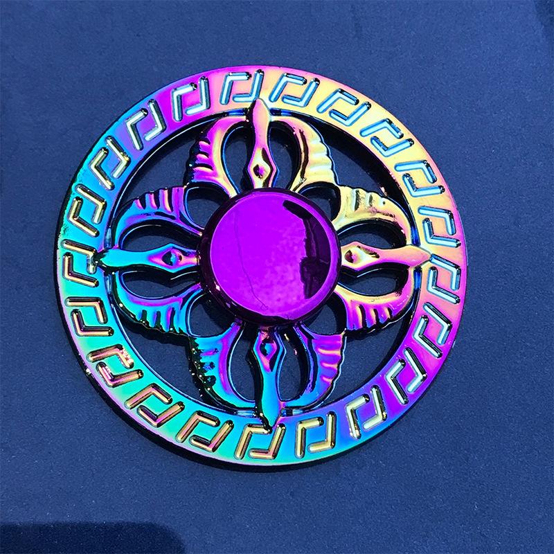 

Speed Festive Premium Rainbow Metal Fidget Spinner, High Finger Design, Ideal Christmas Gift Present for Stress Relief