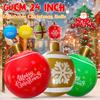 24 Inch Inflatable Christmas Ball 60CM PVC Giant Inflatable Christmas Balls Outdoor Christmas Decorations Xmas Ornaments Ball