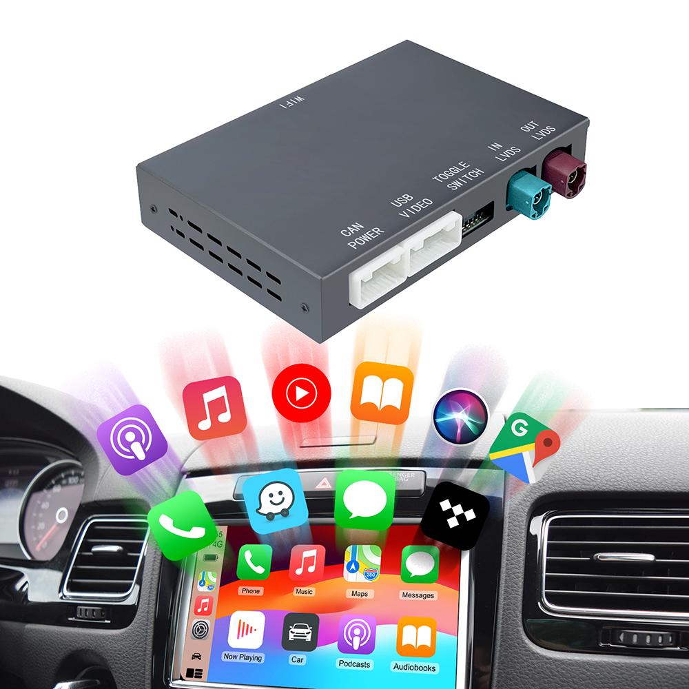 For Volkswagen 8' Touareg RNS850 Wireless Carplay Retrofit Module Android Auto Adapter Airplay VW Car Play