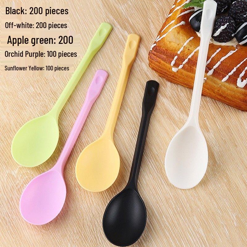

ZISIZ Individually Wrapped Plastic Disposable Spoons