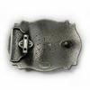 Ethnic Style Oval Eagle Leather Belt Buckle with Flower Design