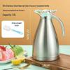 304 Stainless Steel Teapot Thermos Flask - Large Capacity Hot Water Kettle for Dormitory, Restaurant, and Hotel Use