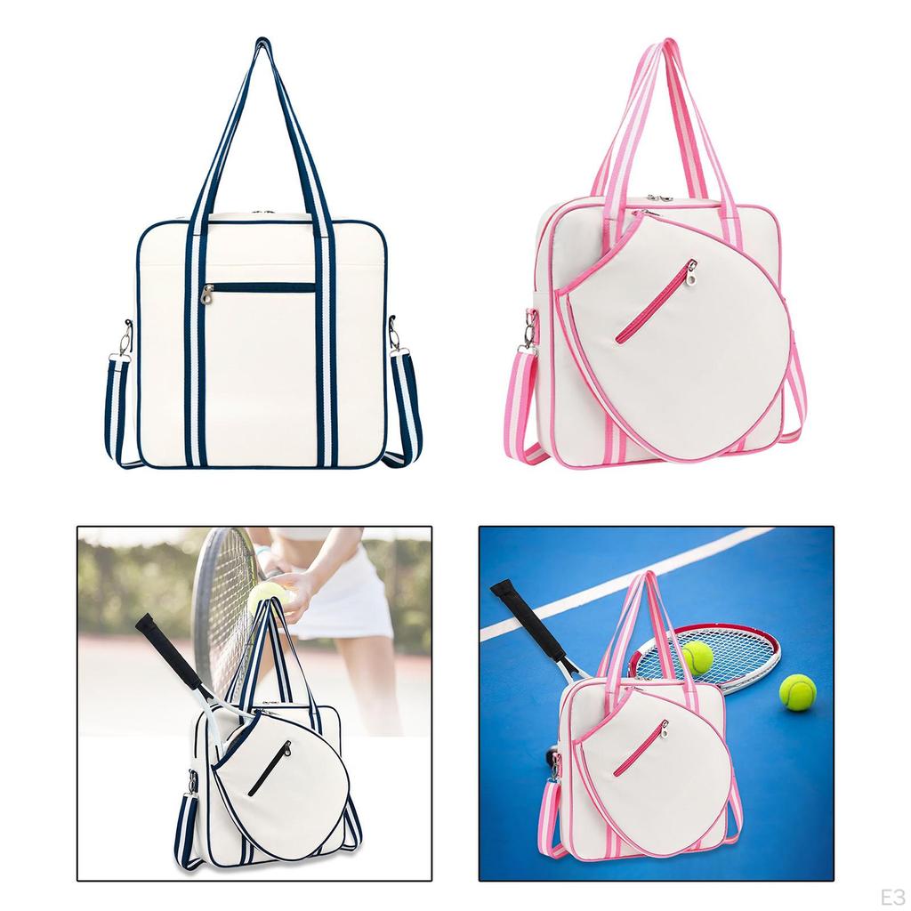 Sac à Dos De Tennis Pour Enfants/Ados - Transport 1-2 Raquettes, Poches Multiples - 40x28x15 Cm, Tissu Oxford Résistant