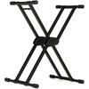 Roland Roland KS-20X Keyboard Stand, Height Adjustable, Foldable, Up to 75kg, Weighted X-shaped S...
