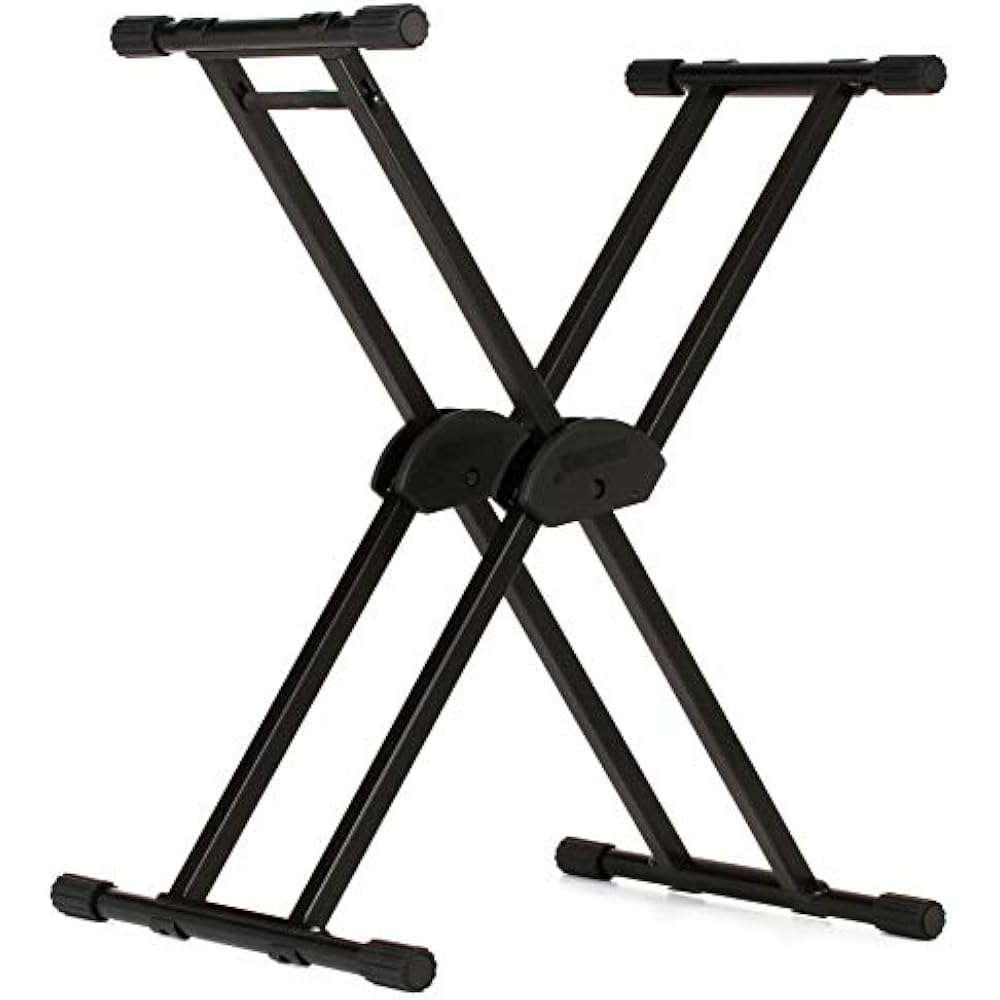Roland Roland KS-20X Keyboard Stand, Height Adjustable, Foldable, Up to 75kg, Weighted X-shaped S...