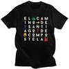 Custom Mens Buen Camino De Santiago T Shirt Short Sleeves Cotton Tshirts Streetwear Tshirt Casual Tee Slim Fit Clothes